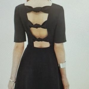 Bow Black Dress